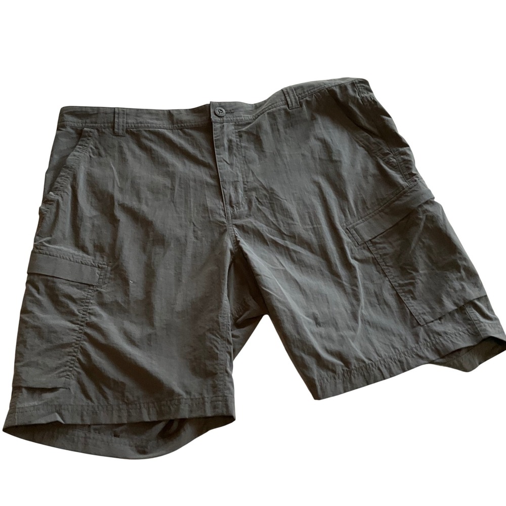 REI Co-op Cargo Shorts Men 42 Dark Gray Relaxed Fit Hiking Outdoor‎ Utility